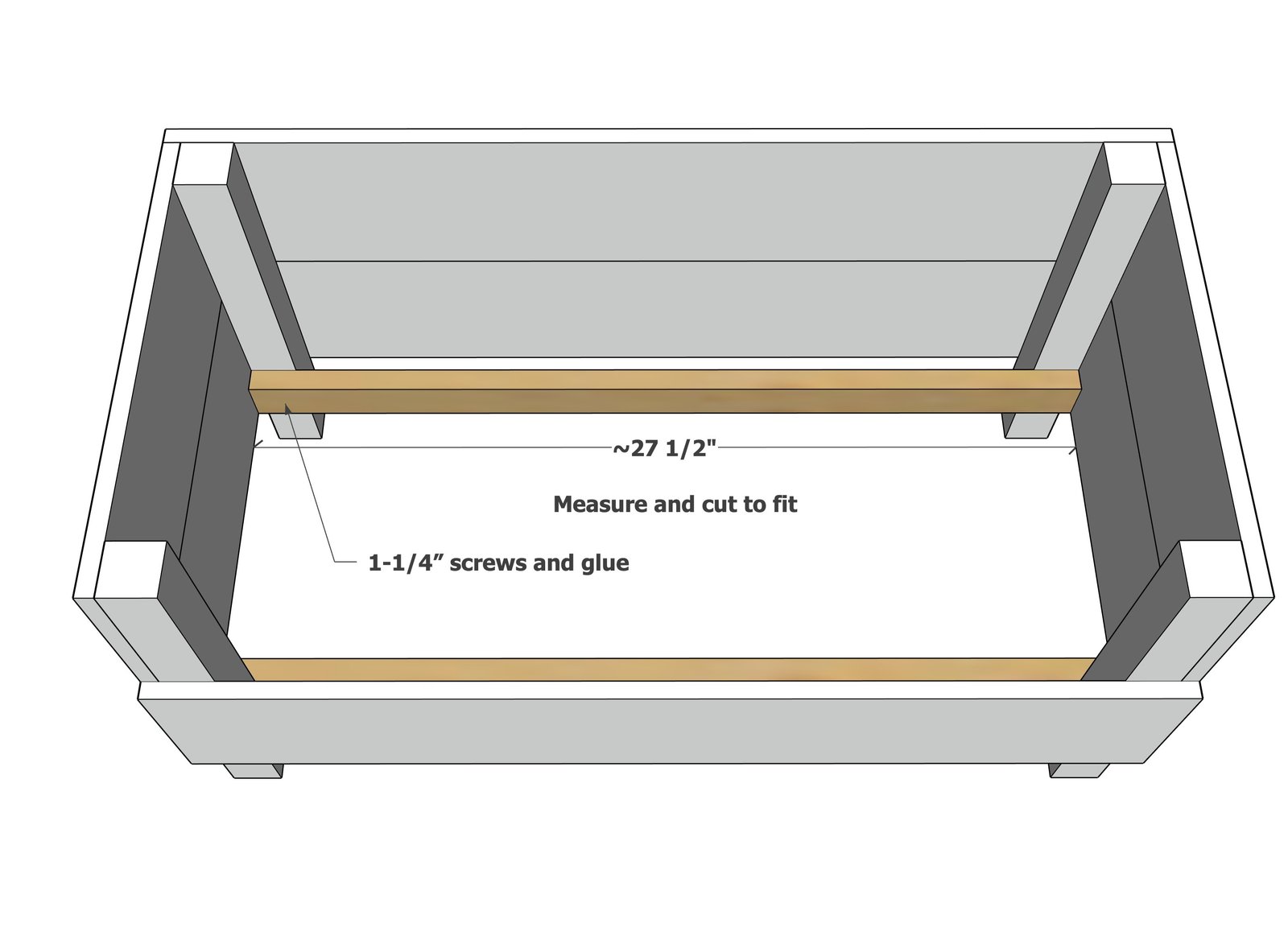 Simple Book Rack — step 3