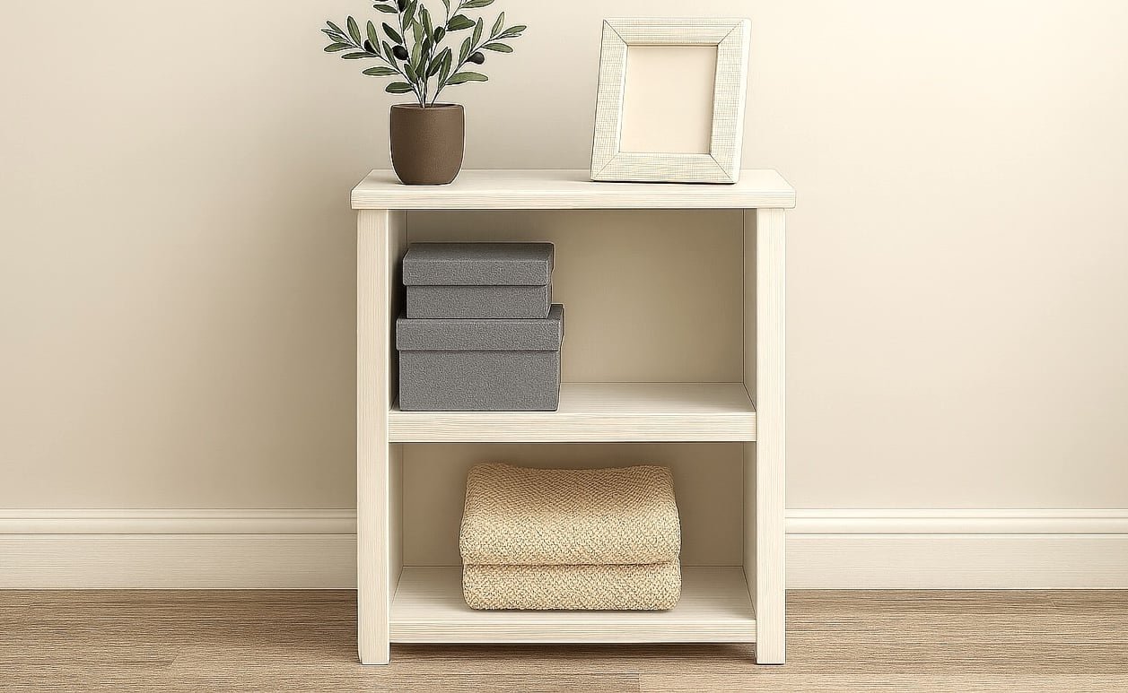 Simple Bookshelves with Front and Back Face Frames