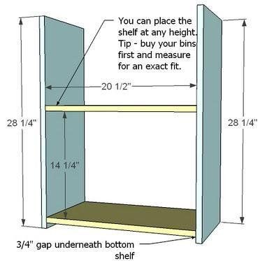 Simple Bookshelves with Front and Back Face Frames — step 1
