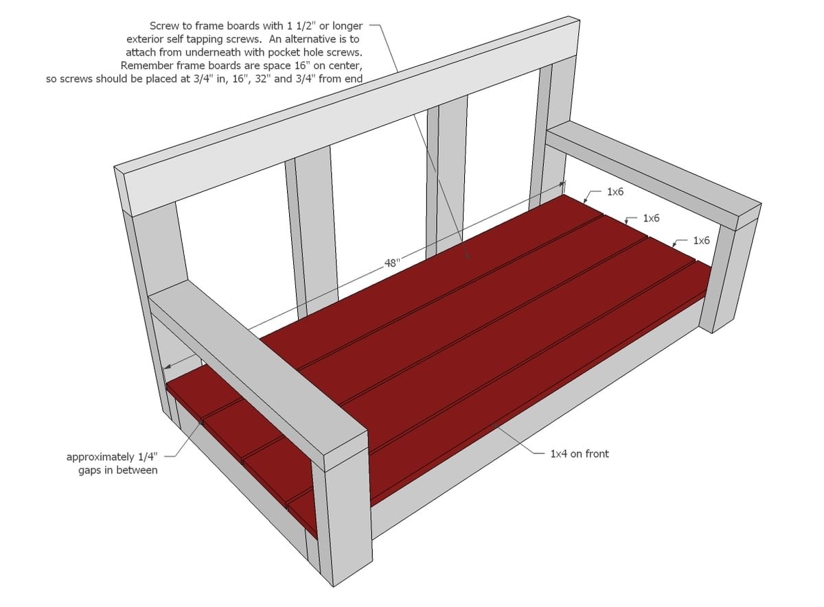 Simple to Build Porch Swing — step 5