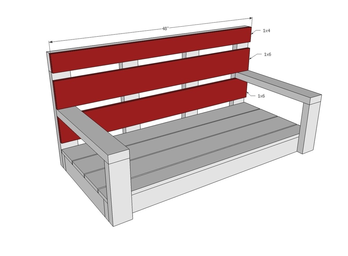 Simple to Build Porch Swing — step 6