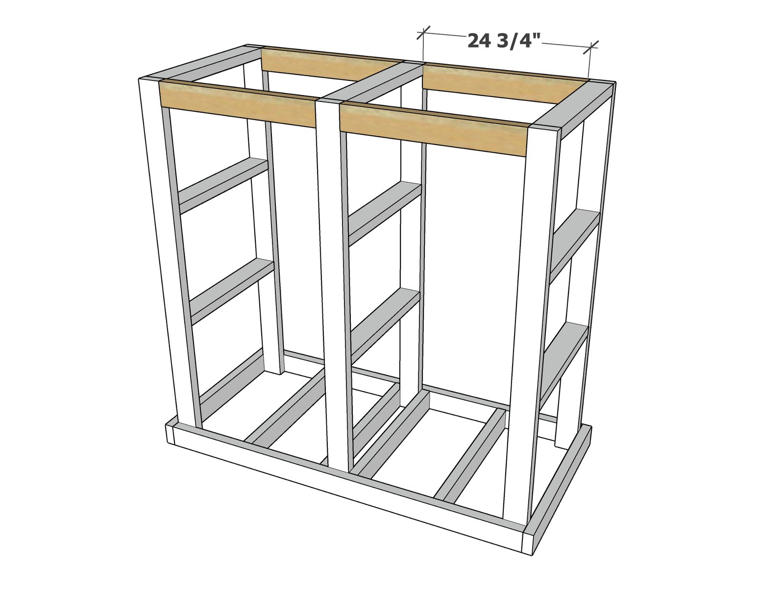 Simple to Build Rolling Wood Cart — step 4