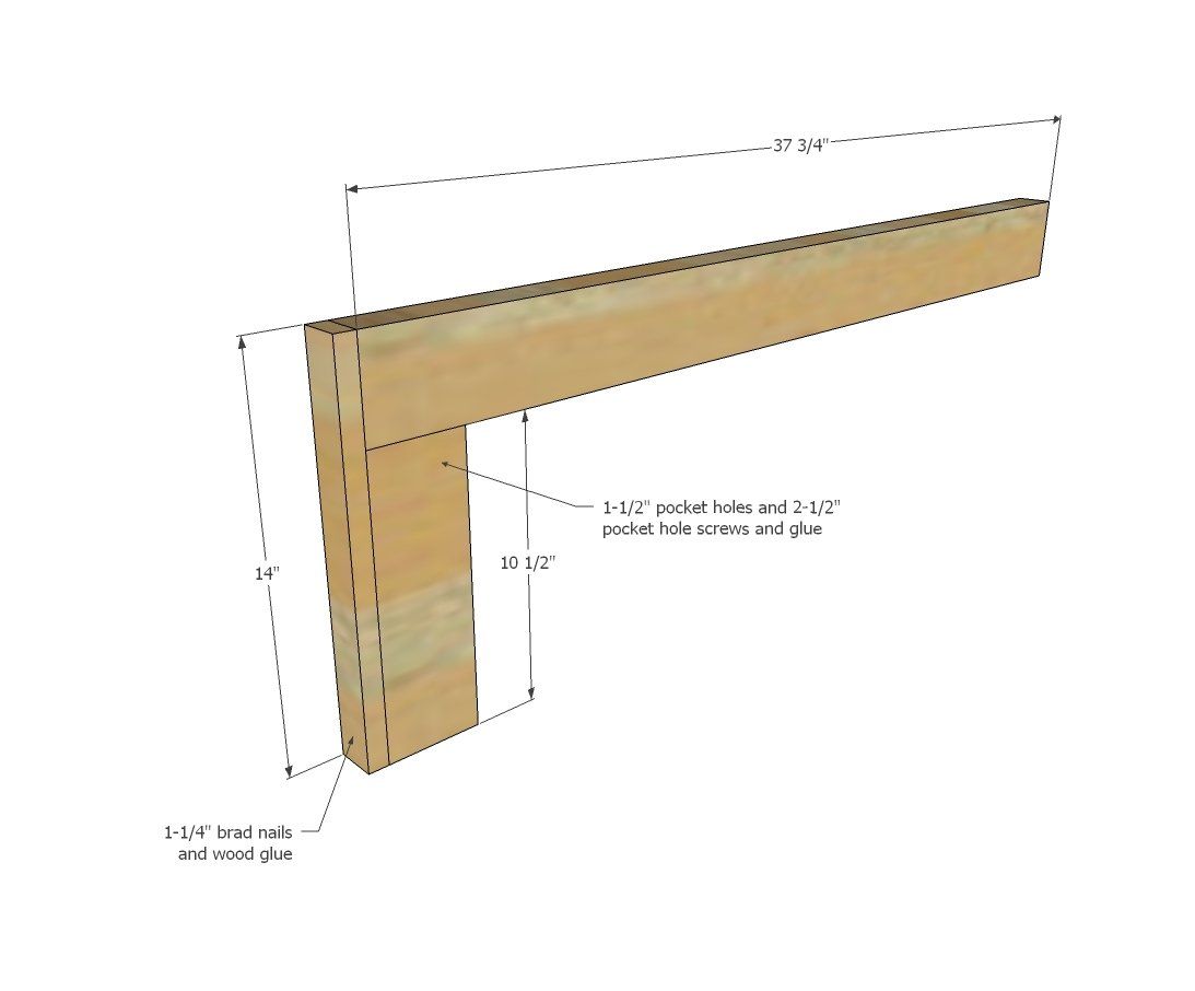 Simple Built-In Daybed Frame — step 1