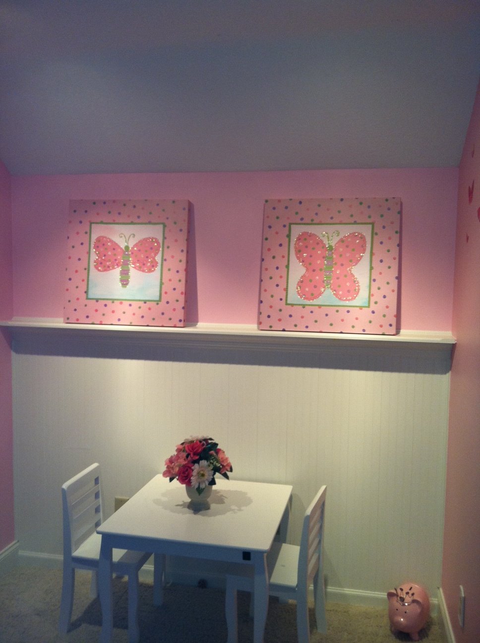 Simple built in decorative wall shelf dimension diagram 1