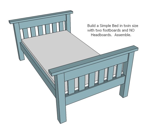 Simple Bunk Bed Plans (Twin over Full) — step 1