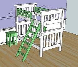 Simple Bunk Beds (Twin over Twin) — step 2