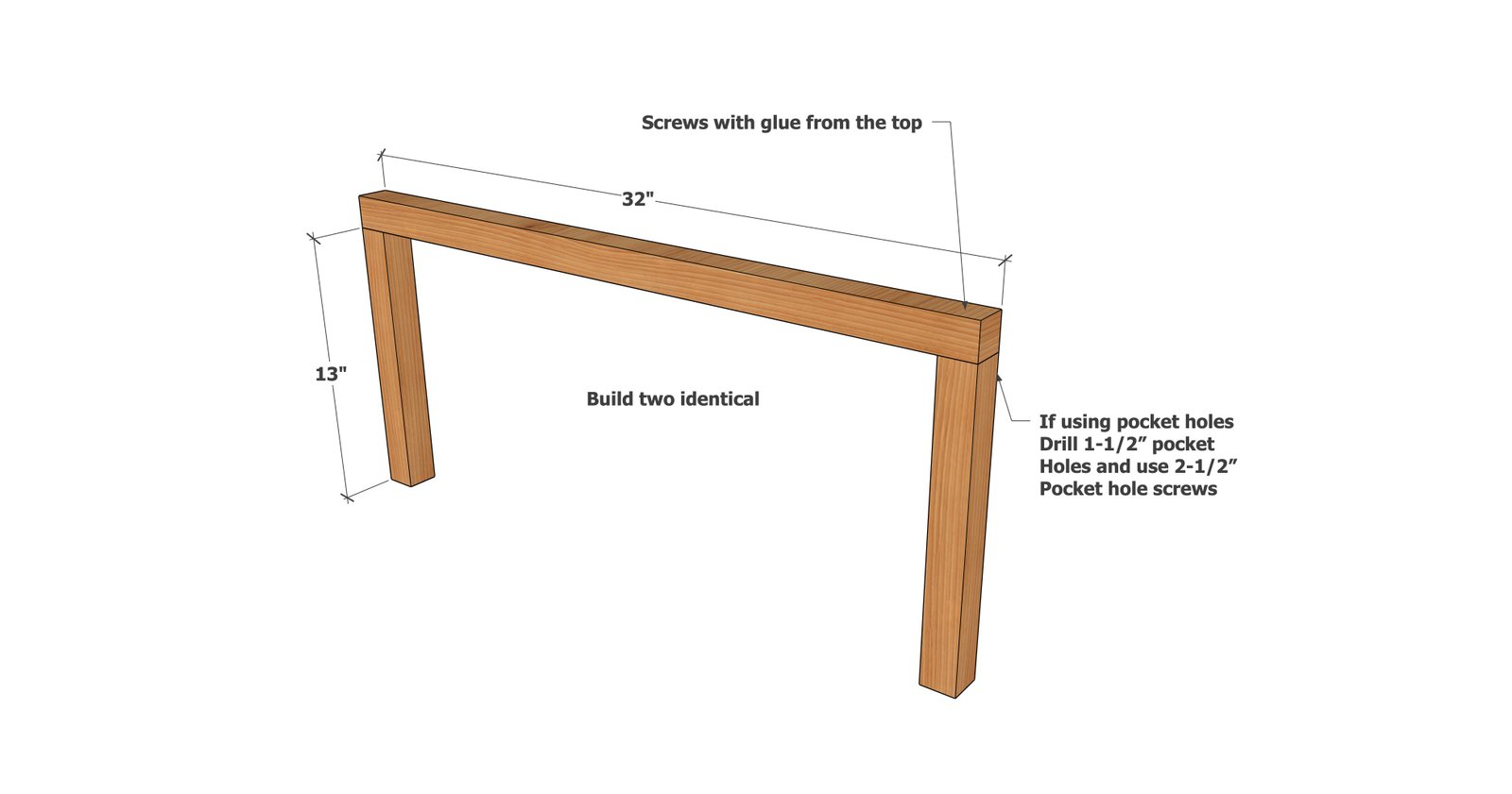 Simple Double Shoe Rack — step 1