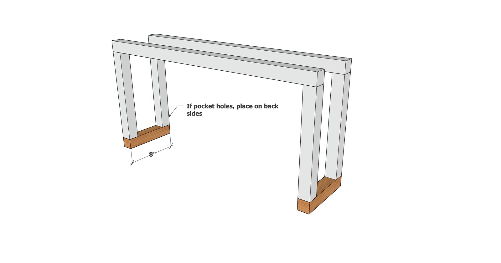Simple Double Shoe Rack — step 2