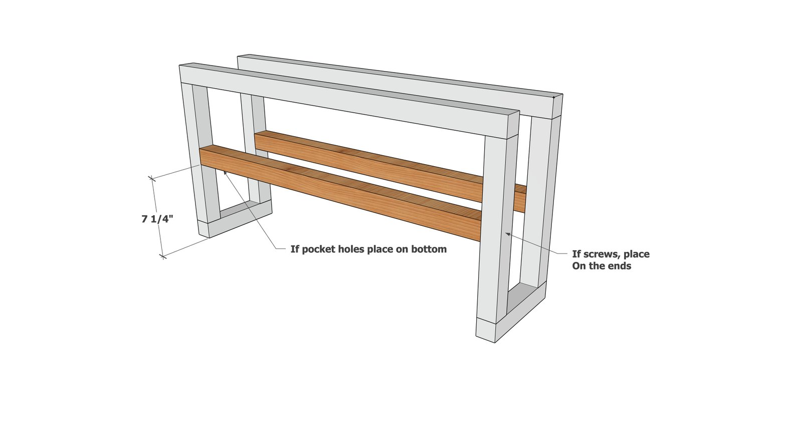 Simple Double Shoe Rack — step 3