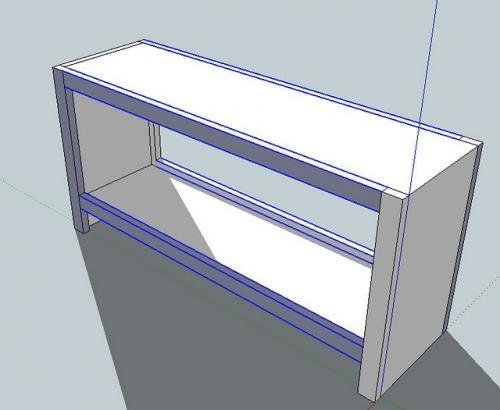 Simple End of Bed Storage Bench — step 3