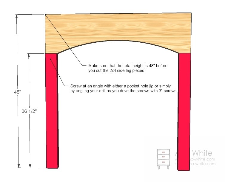Simple Fireplace Mantle — step 2
