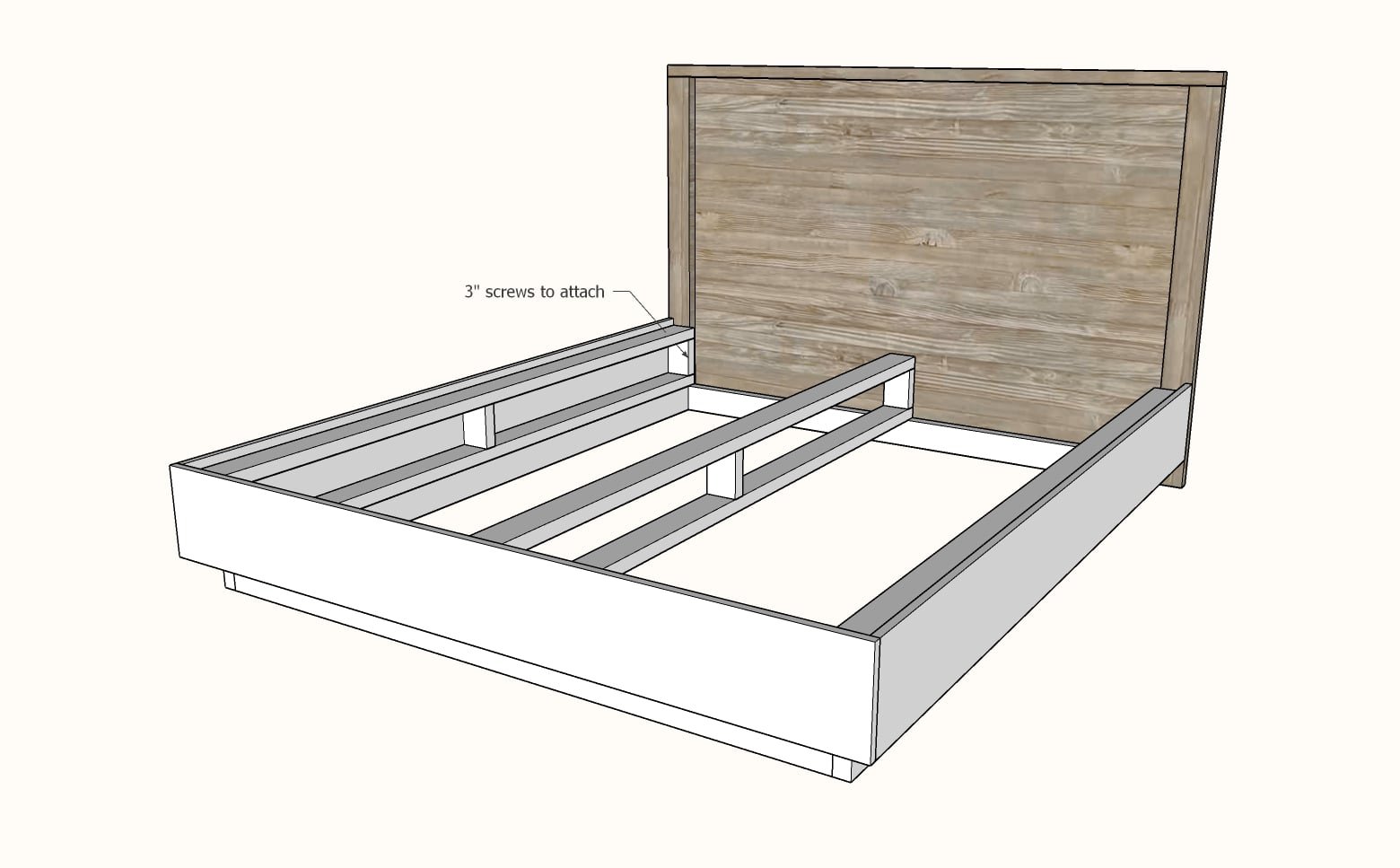 Simple Floating Bed Plans [Mountain Modern Collection] — step 9