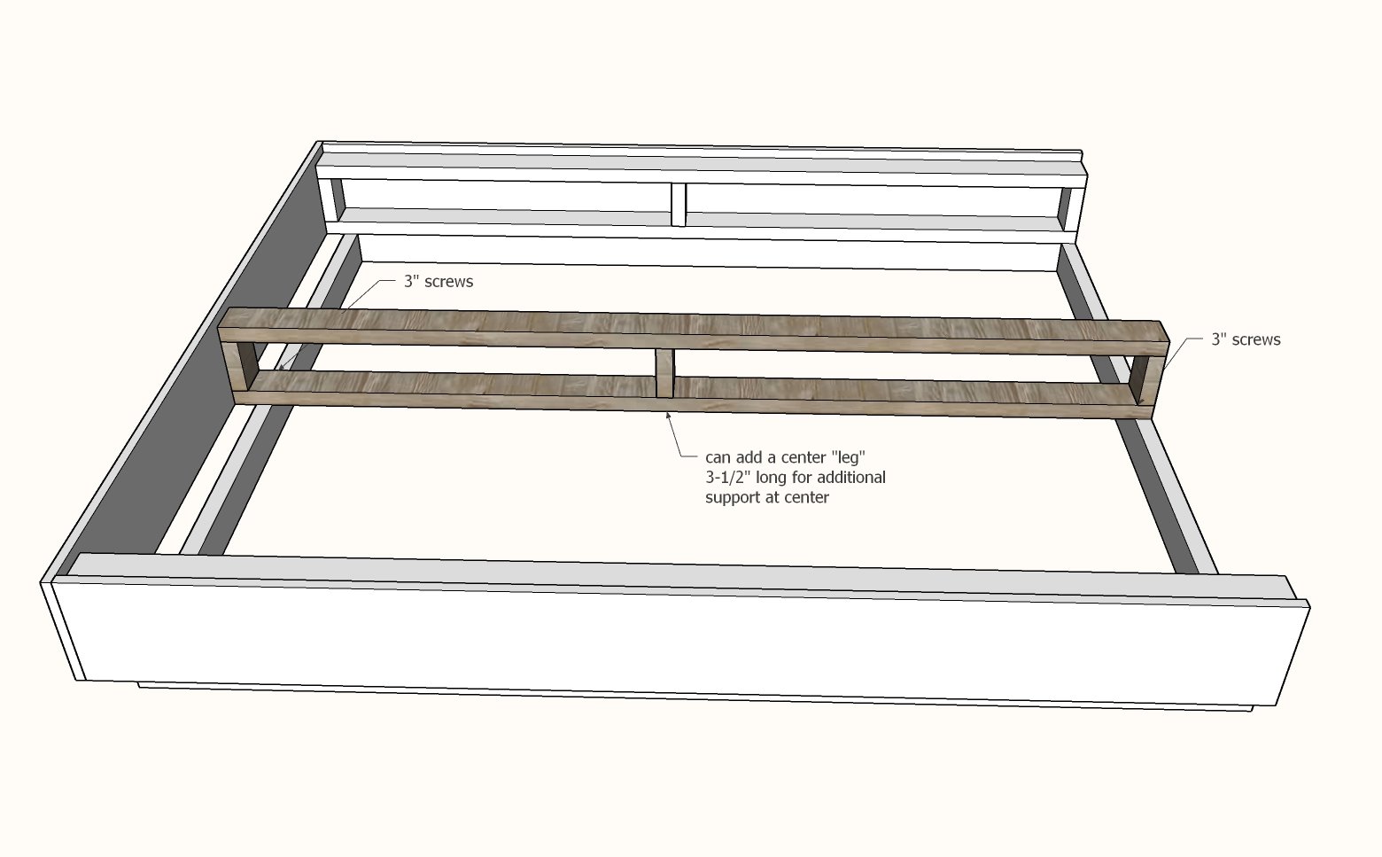 Simple Floating Bed Plans [Mountain Modern Collection] — step 6