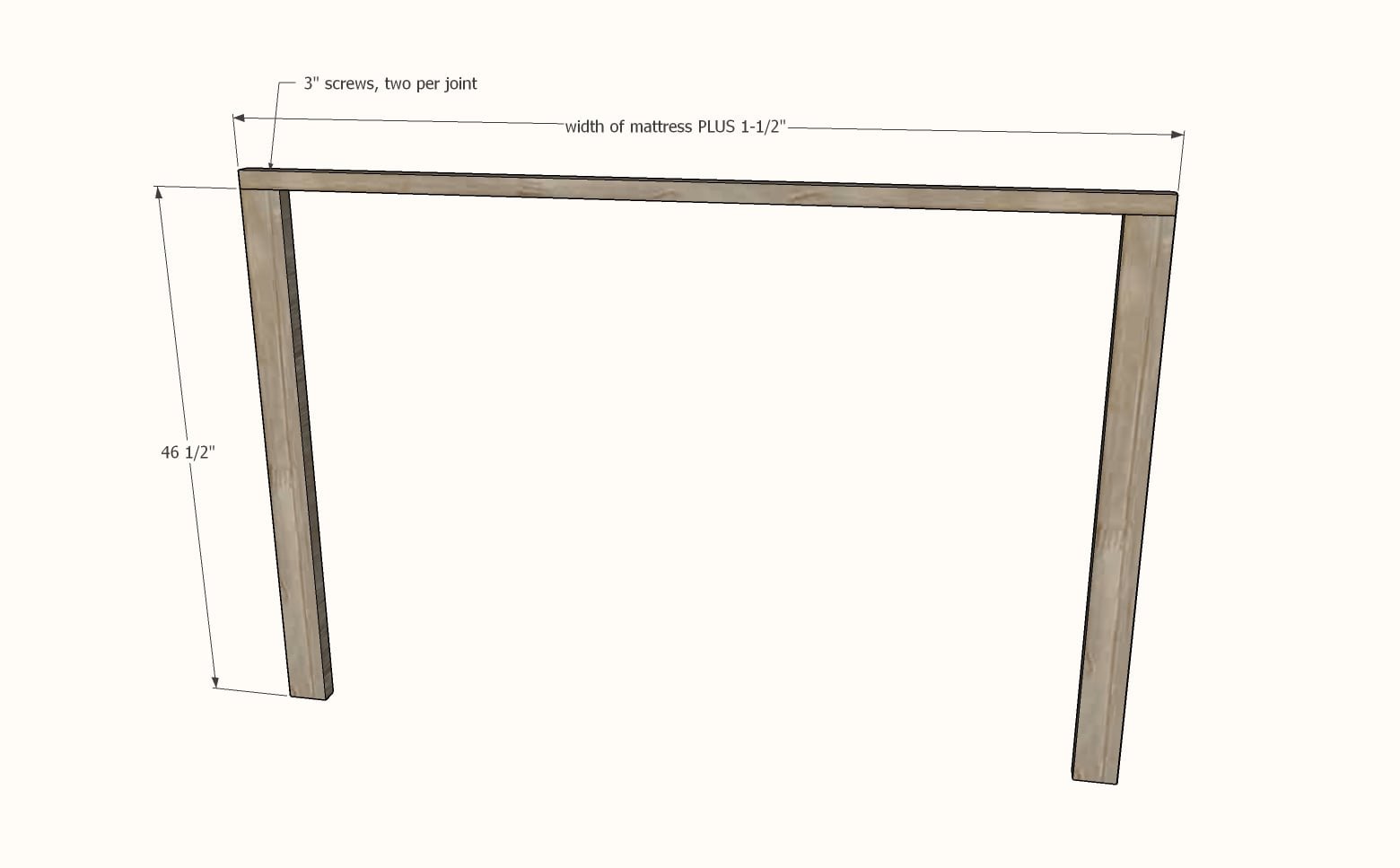 Simple Floating Bed Plans [Mountain Modern Collection] — step 7