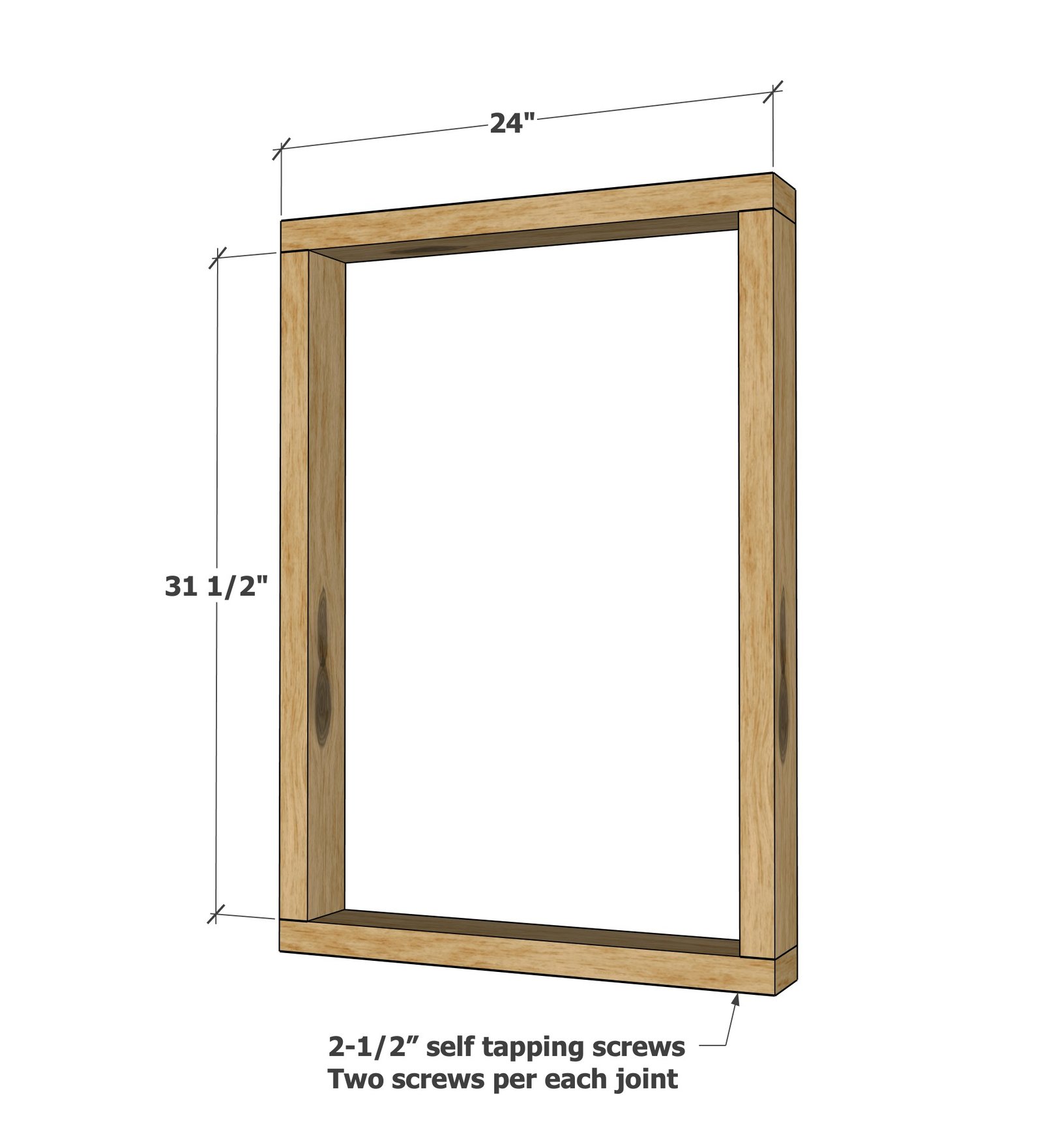 Simple Hanging Plant Stand Made From Just 2x4s — step 1