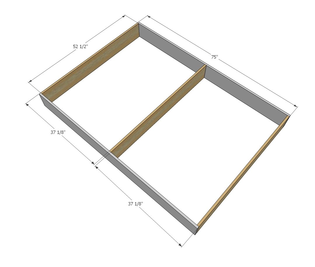 Simple Lift Top Storage Bed — step 1