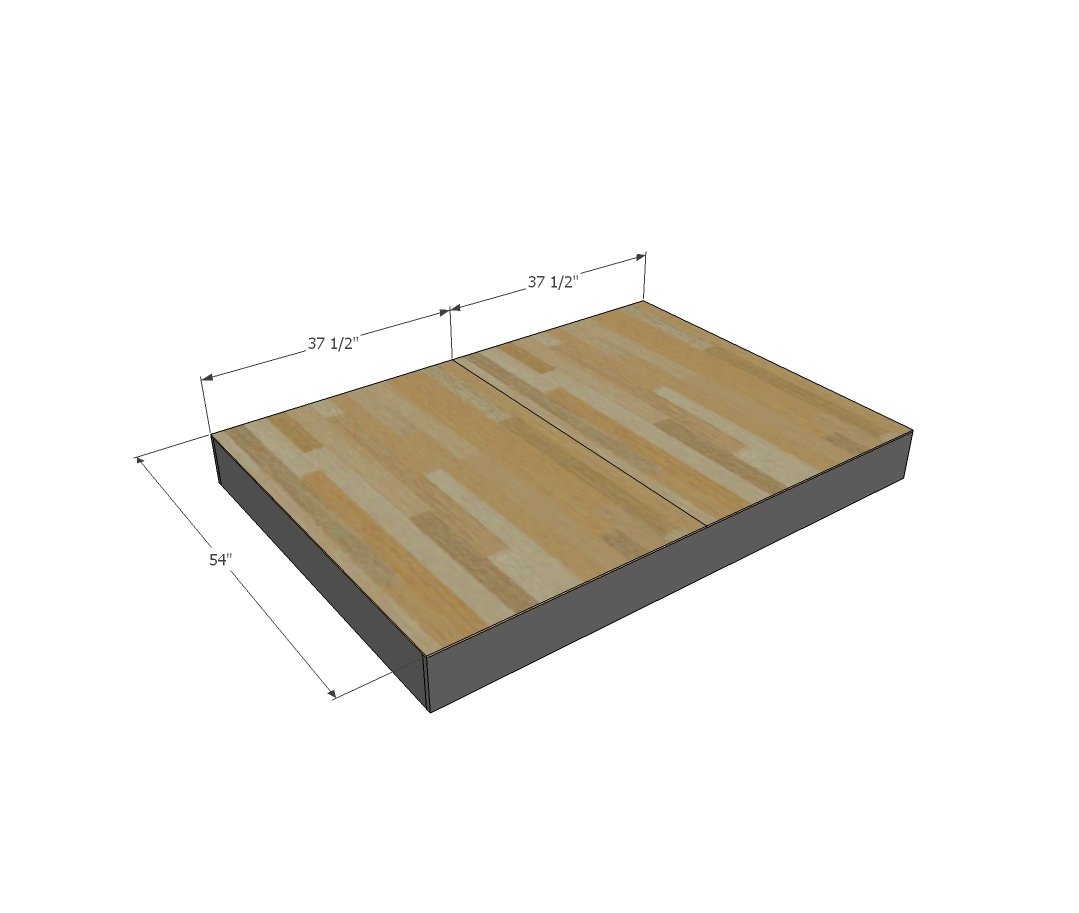 Simple Lift Top Storage Bed — step 2
