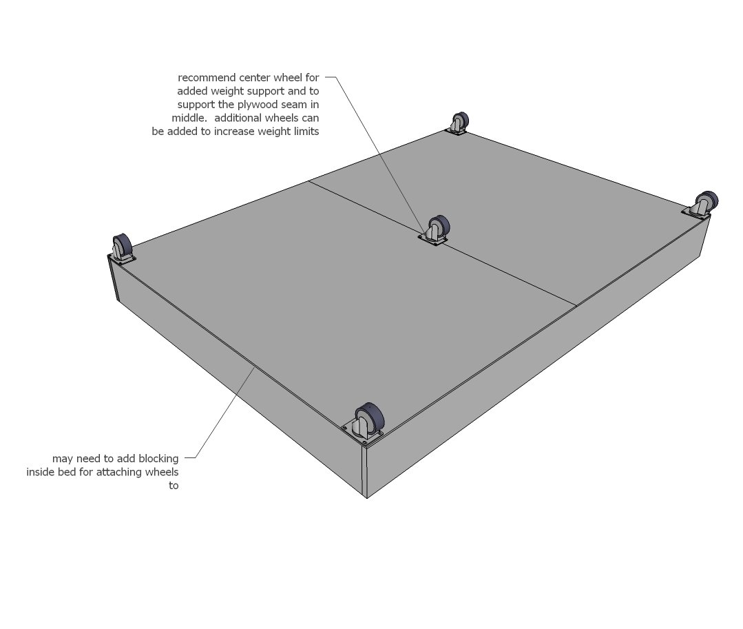 Simple Lift Top Storage Bed — step 3