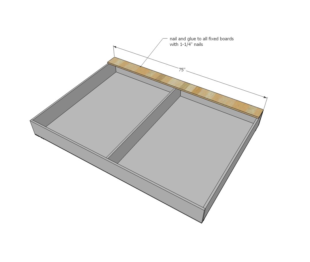 Simple Lift Top Storage Bed — step 4