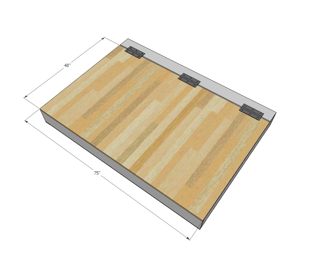 Simple Lift Top Storage Bed — step 5