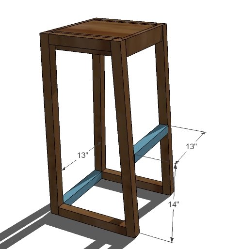 Simple Modern Bar Stools — step 5
