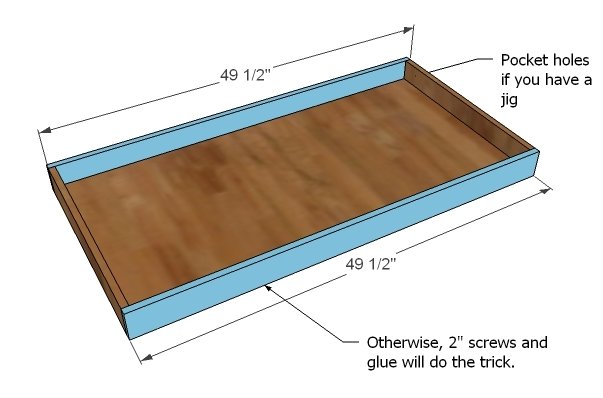 Simple Modern Bar Table — step 2