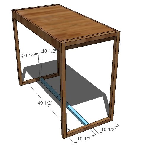 Simple Modern Bar Table — step 5