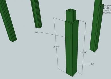A Simple Modern Desk — step 2