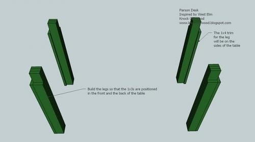 A Simple Modern Desk — step 3