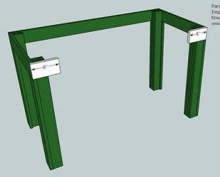 A Simple Modern Desk — step 6
