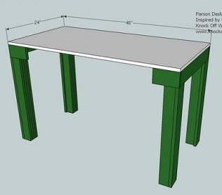 A Simple Modern Desk — step 7