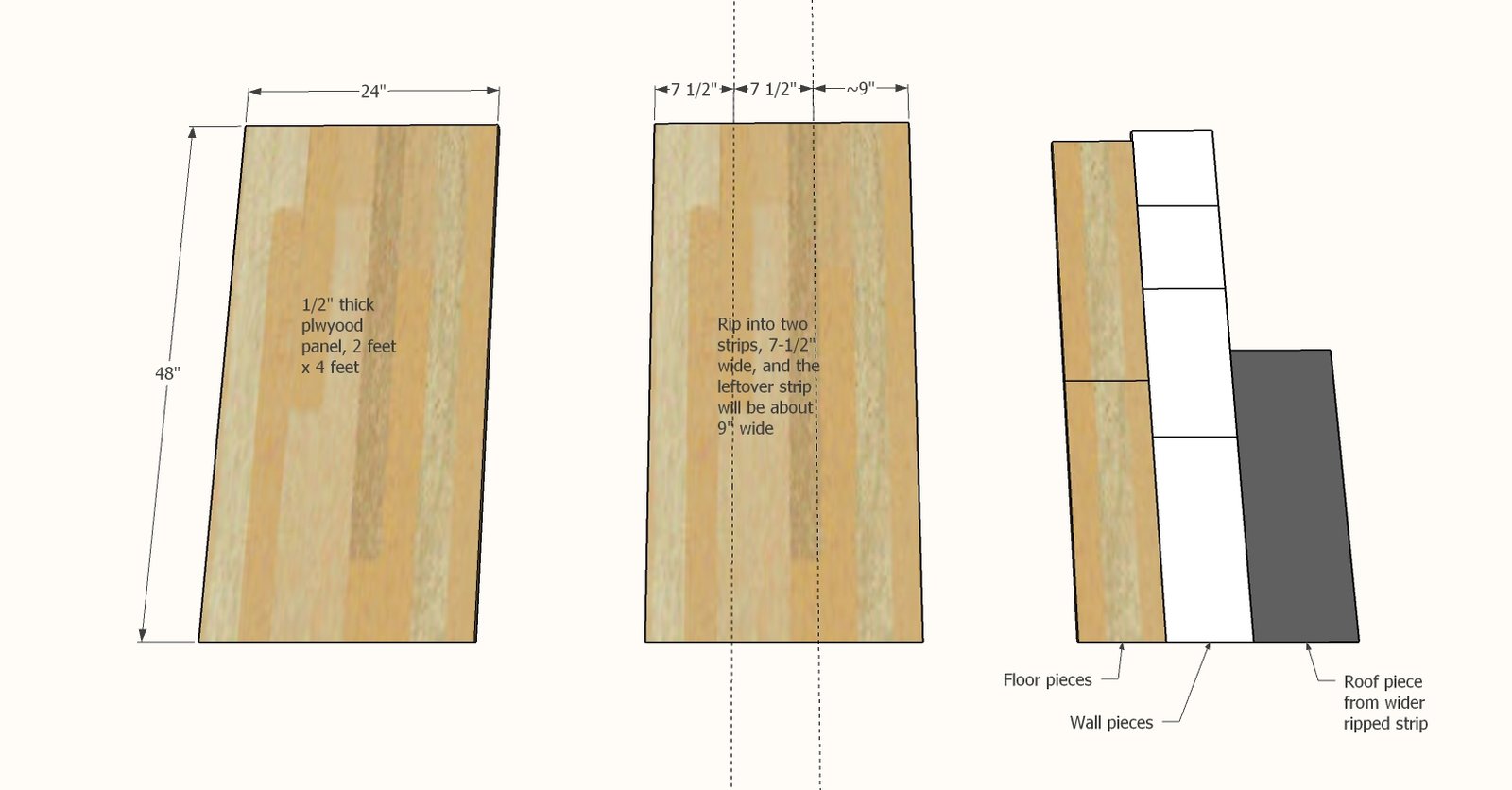 Simple Modern Doll House — step 1