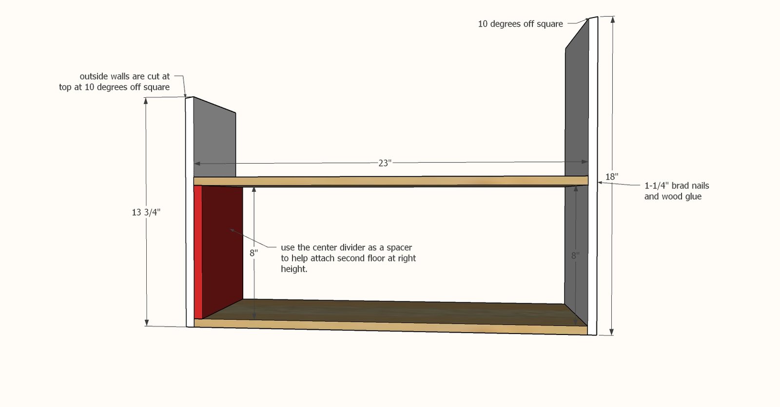 Simple Modern Doll House — step 2