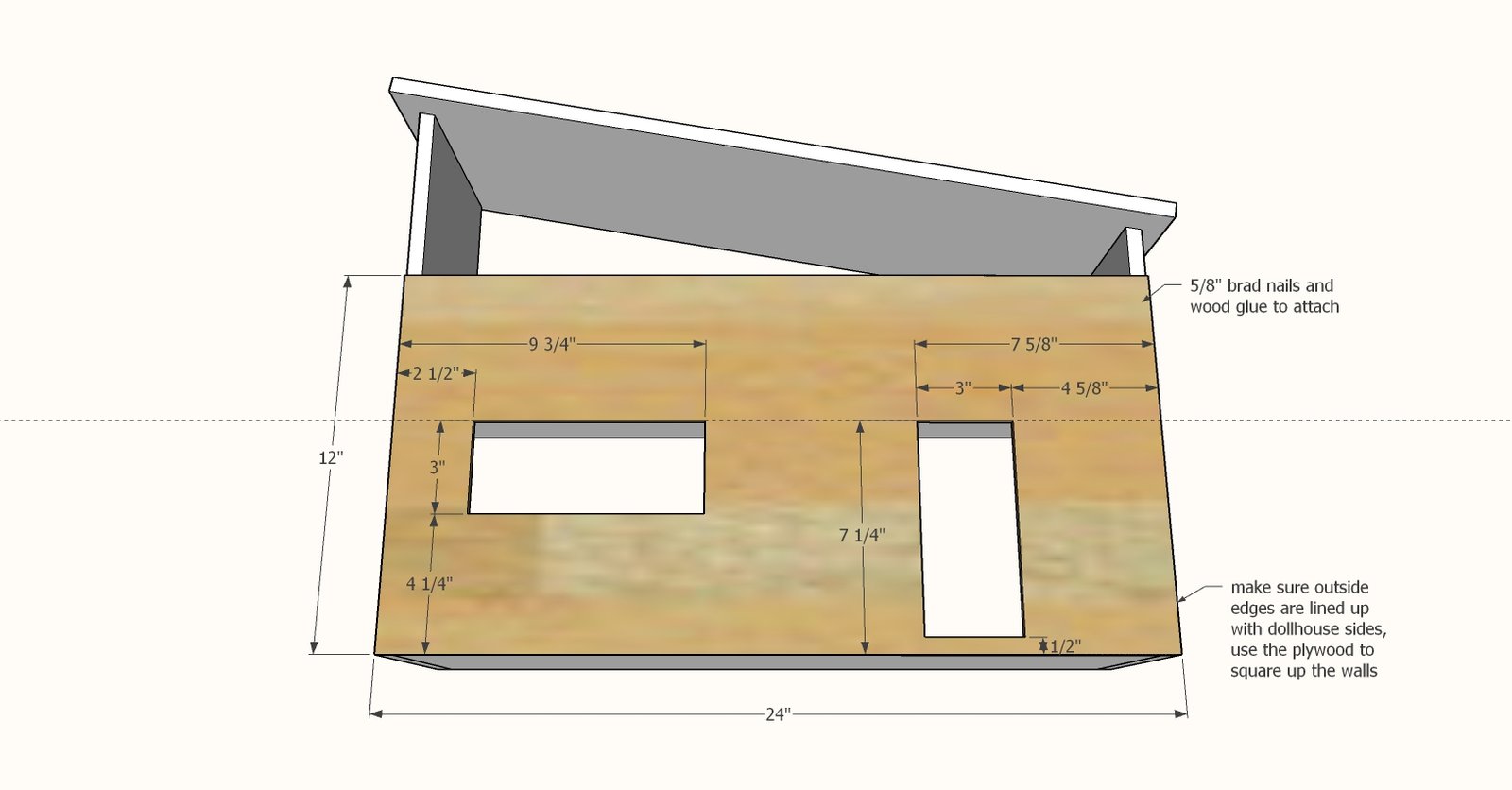 Simple Modern Doll House — step 5