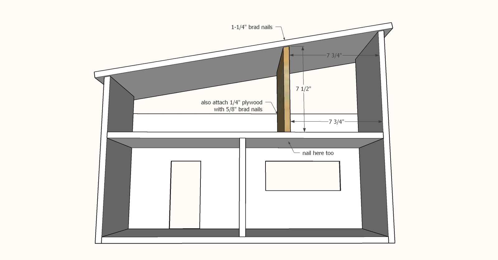 Simple Modern Doll House — step 6
