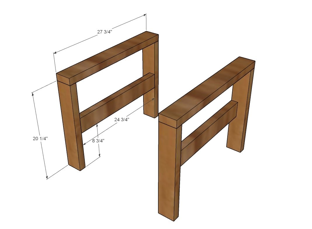 Simple Modern Outdoor Chair — step 1