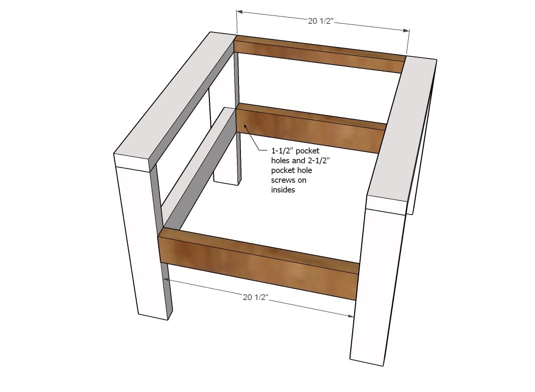 Simple Modern Outdoor Chair — step 2