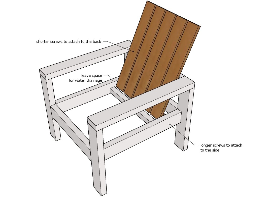 Simple Modern Outdoor Chair — step 5
