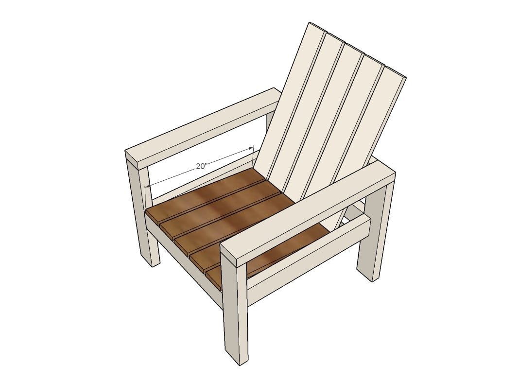 Simple Modern Outdoor Chair — step 6