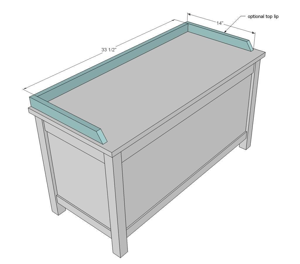 Simple Modern Toy Box with Lid — step 9