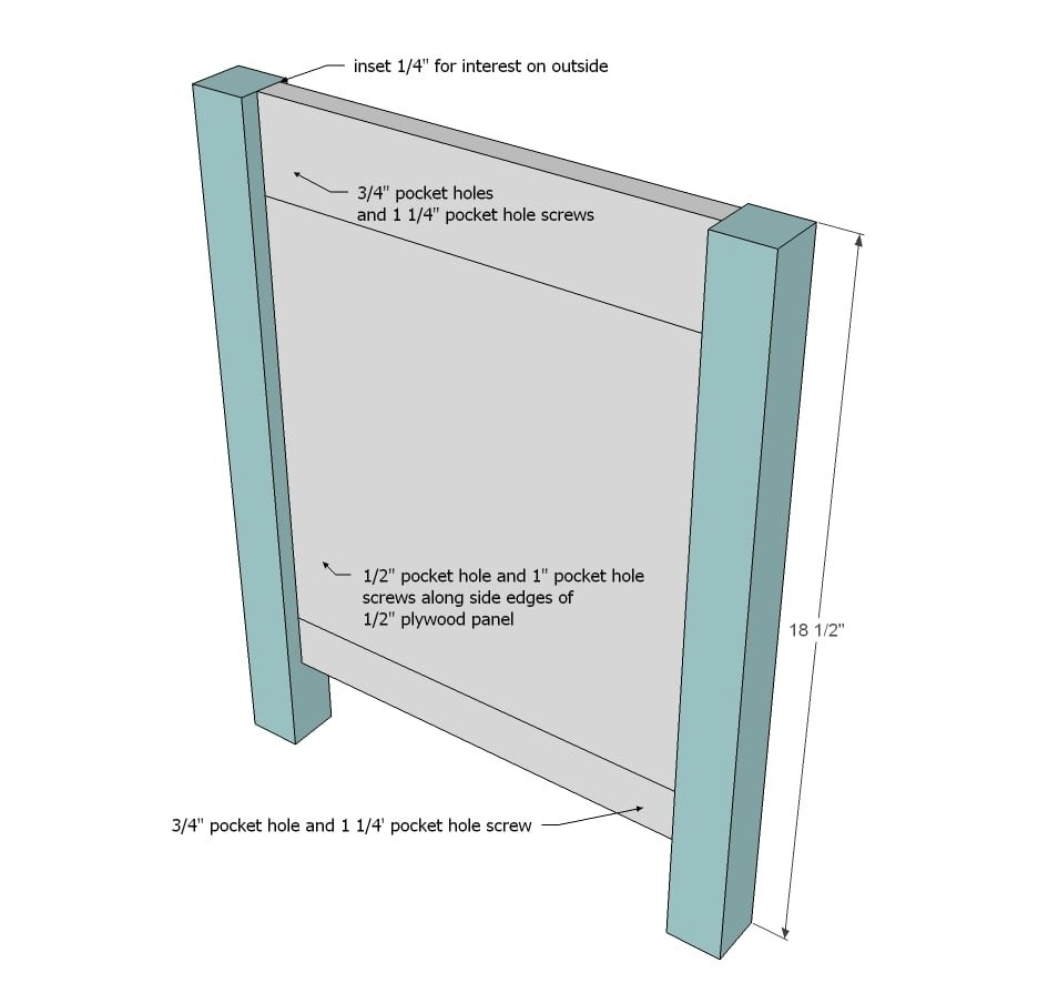 Simple Modern Toy Box with Lid — step 3