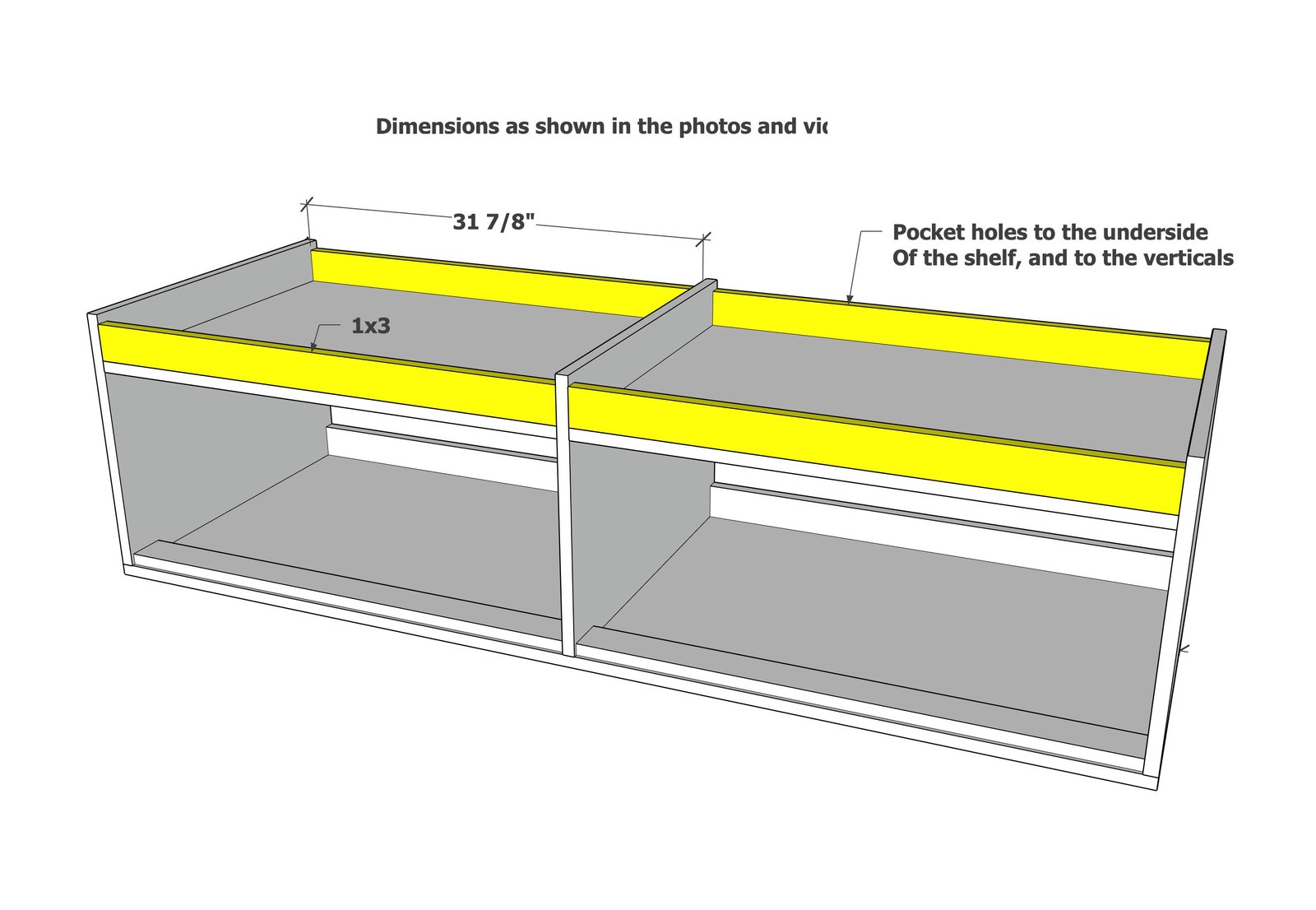 Simple Open Shelf Bench Made From Plywood — step 4