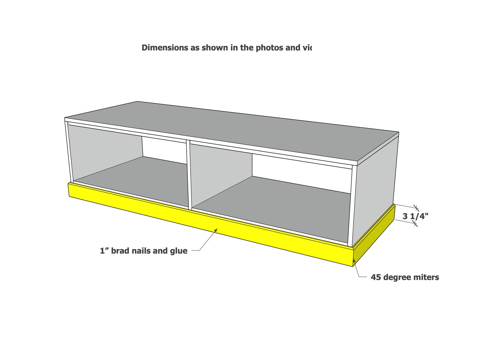 Simple Open Shelf Bench Made From Plywood — step 5