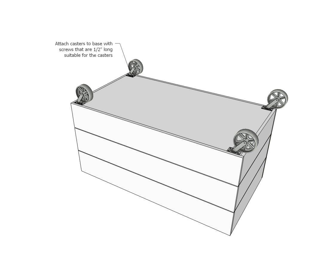 Simple Open Top Wood Toy Box — step 5