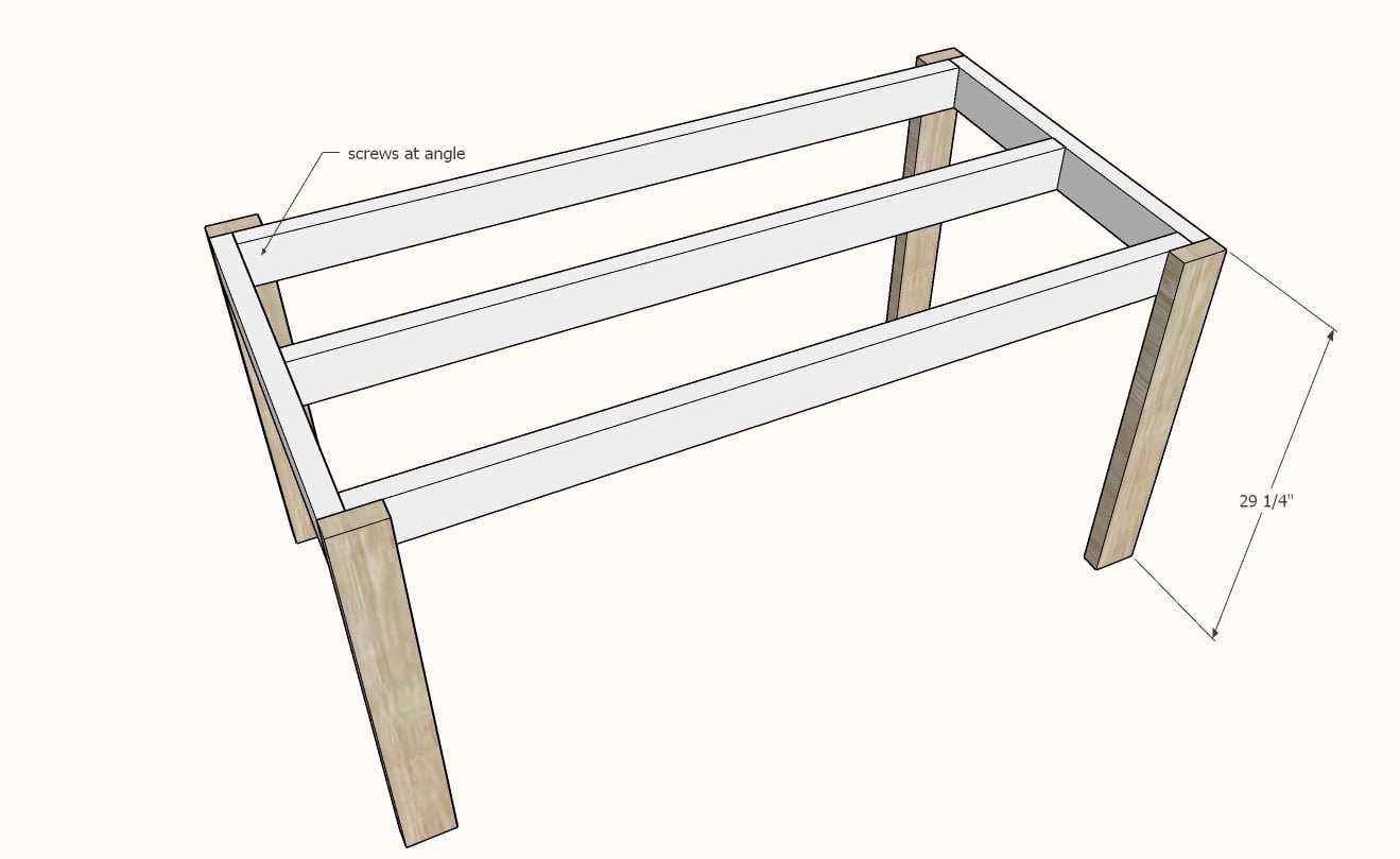Simple Outdoor Dining Table — step 2