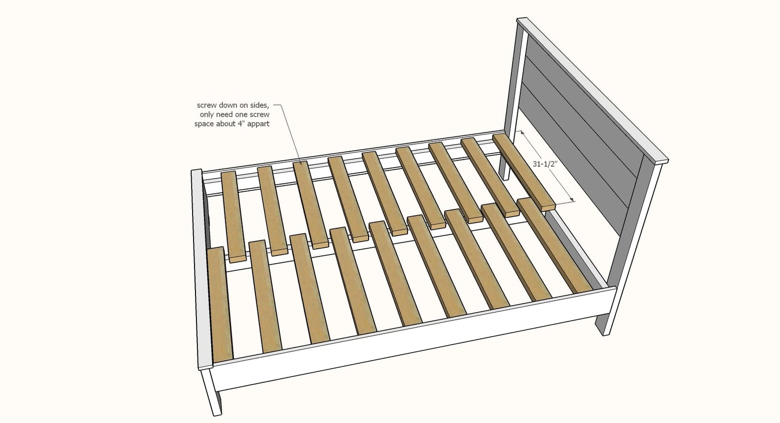Simple Panel Bed (All Mattress Sizes) — step 9