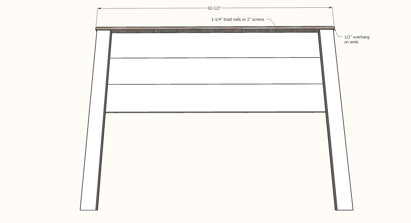 Simple Panel Bed (All Mattress Sizes) — step 2
