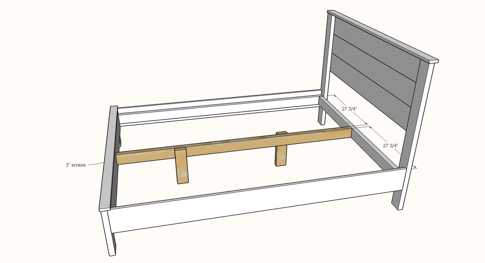 Simple Panel Bed (All Mattress Sizes) — step 8