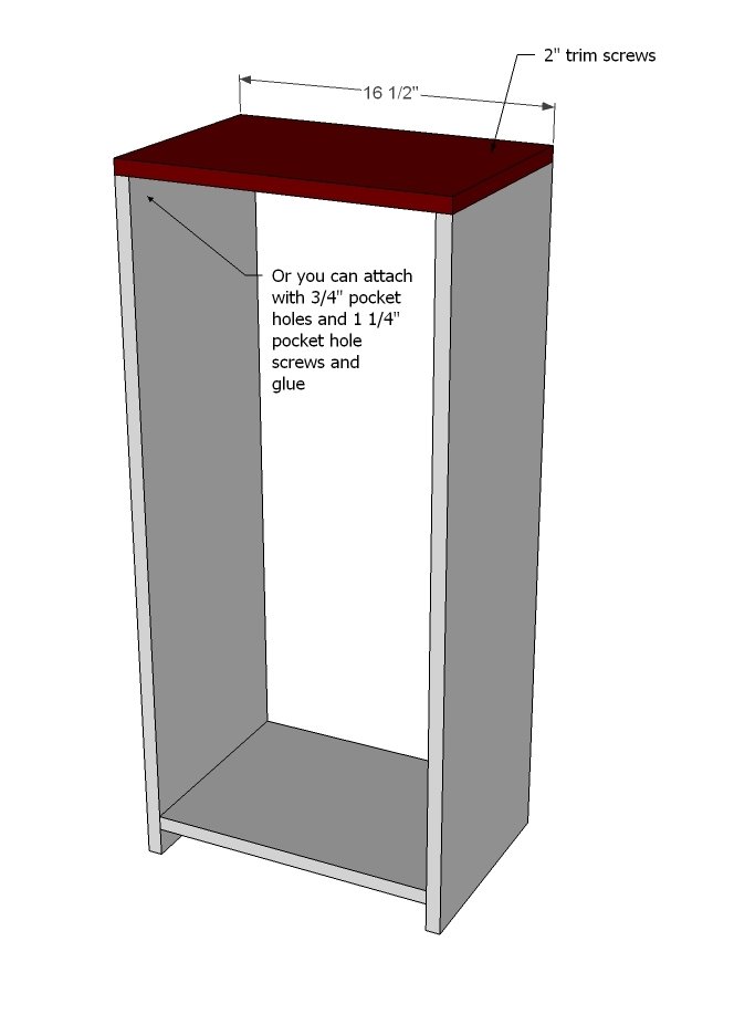 Simple Play Kitchen French Door Fridge — step 2
