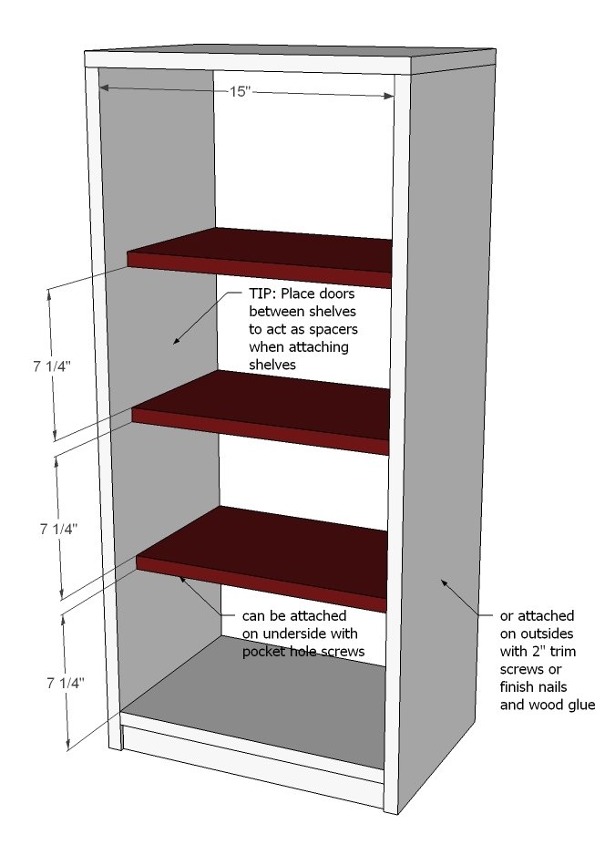 Simple Play Kitchen French Door Fridge — step 4